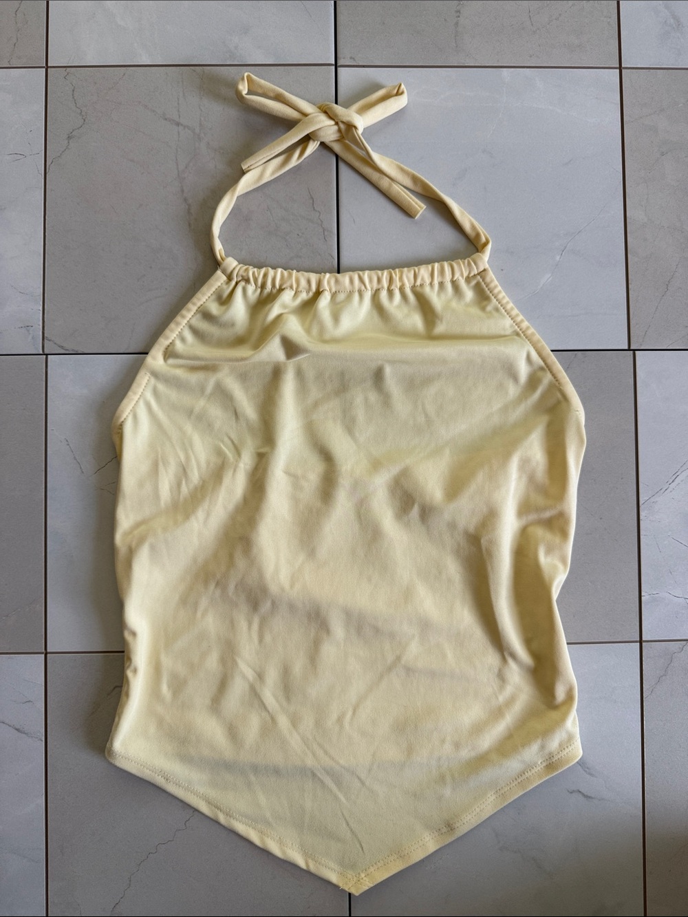 Light Yellow Halter Camisole Top